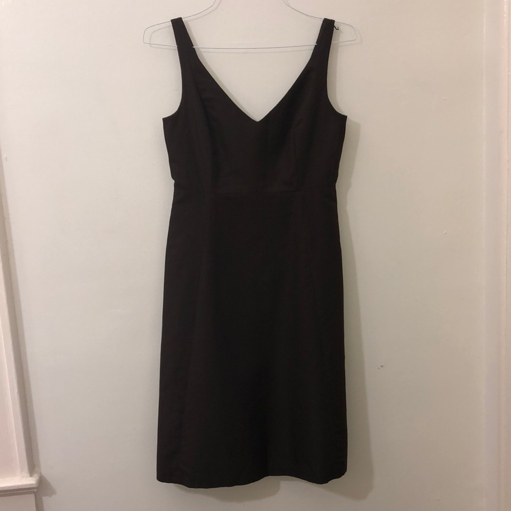 J. Crew Cotton A-Line Dress Brown